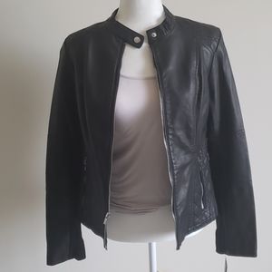 NWT Black Rivet Leather Jacket